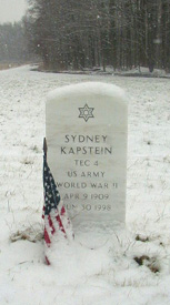 Stone of Sydney Kapstein, Roosevelt Cemetery
